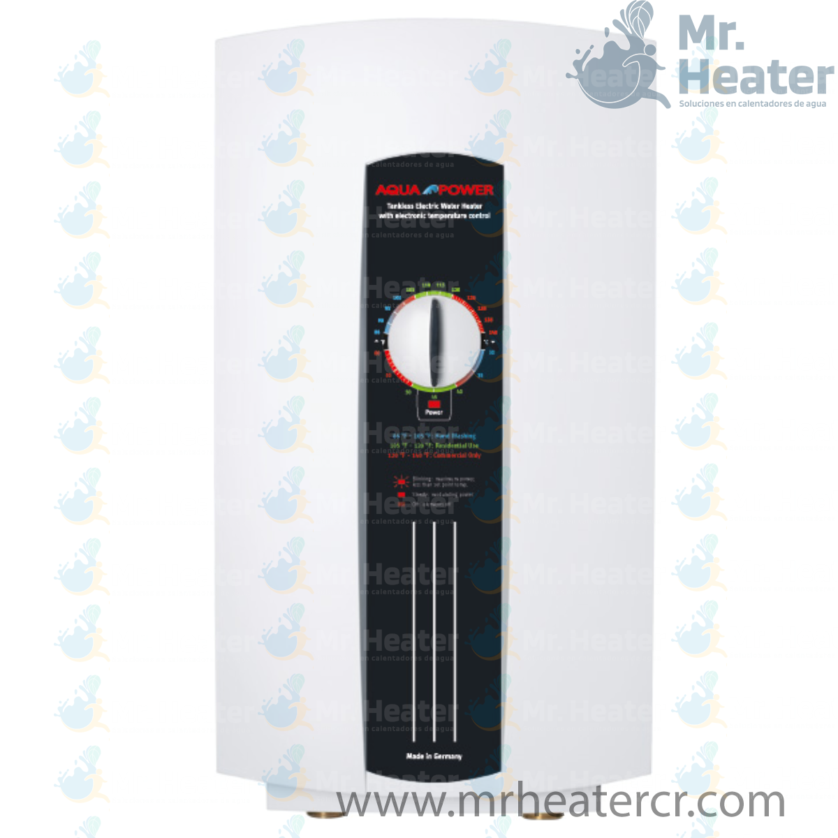 Calentador de agua eléctrico Aqua-Power DH120 de 12 kW