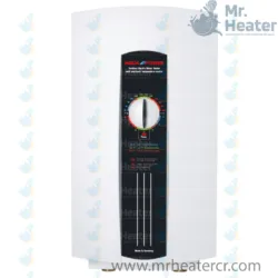Calentador eléctrico sin tanque AquaPower AQE – Control frontal de temperatura ajustable