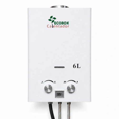 Calentador de agua a gas ECOBOX JSD-6L de 6 litros por minuto