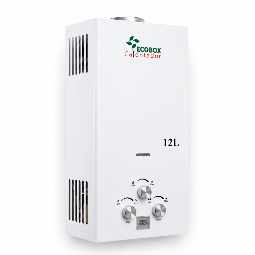 Calentador de agua a gas ECOBOX JSD-12L de 12 litros por minuto